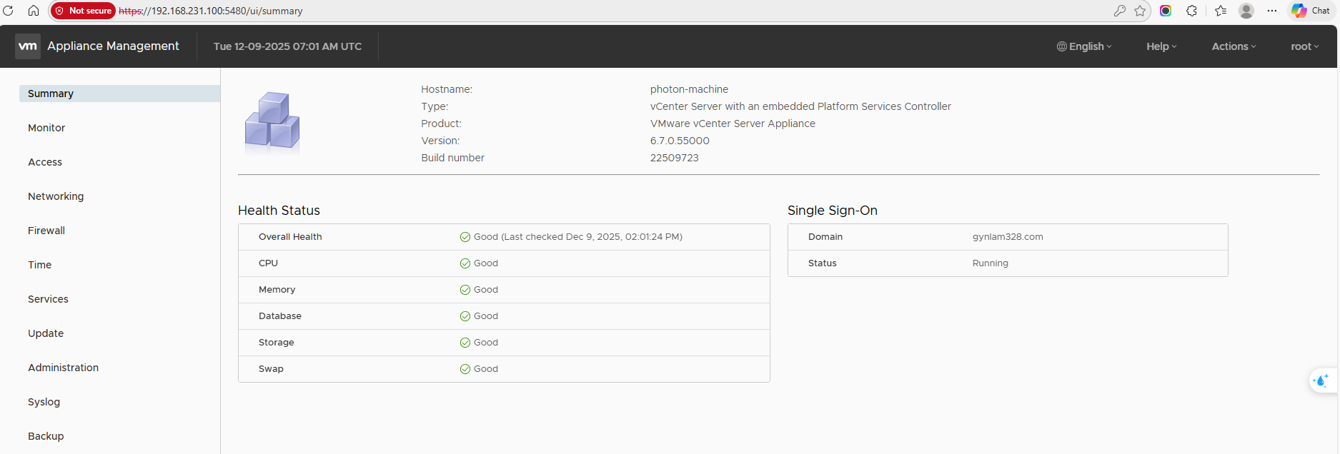 VAMI Management Interface